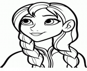 Coloriage dessin reine neige disney anna hans dessin