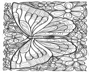 Coloriage benediction oiseaux adulte avec des elements floraux dessin