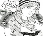 Coloriage dessin adulte antistress inspiration zen 45 dessin