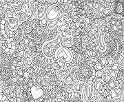 Coloriage difficile adulte superbes mandalas melange fleurs dessin