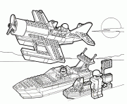 lego bateaux avion 1 dessin à colorier