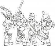 lego ninjago team dessin à colorier