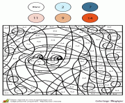 Coloriage magique addition 35 dessin