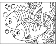 Coloriage poisson 262 dessin