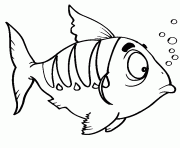 poisson 11 dessin à colorier