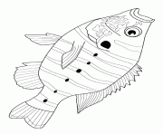 poisson 156 dessin à colorier