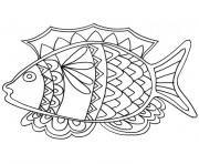 poisson 159 dessin à colorier