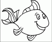 poisson 5 dessin à colorier