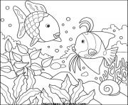 poisson 290 dessin à colorier