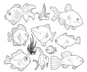poisson 271 dessin à colorier