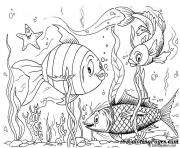 poisson 74 dessin à colorier