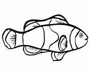 Coloriage poisson facile 3 dessin