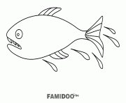 Coloriage poisson 9 dessin