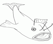 anglerfish dessin à colorier
