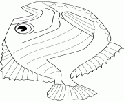 poisson hatchet dessin à colorier