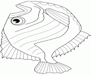 Coloriage poisson Hiodontiformes aux yeux dor dessin