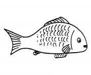 poisson 35 dessin à colorier