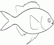 Coloriage poisson davril 75 dessin