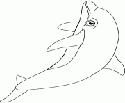 dauphin dessin à colorier