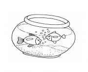 poisson aquarium dessin à colorier