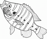poisson 224 dessin à colorier