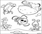 poisson 142 dessin à colorier
