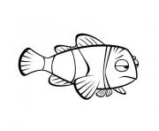 Coloriage poisson princesse fille dessin