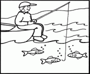 Coloriage adulte marre aux poissons dessin