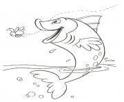 Coloriage baleine grand esturgeon dessin
