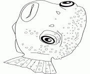 pufferfish dessin à colorier