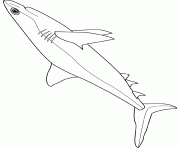 Coloriage un requin qui a peur d un poisson moche dessin