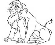 le roi lion 2 dessin à colorier