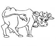 vache dessin à colorier