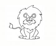 Coloriage simba le roi lion dessin