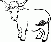 Coloriage drole de vache dessin