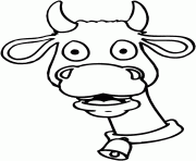 drole de vache dessin à colorier