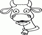 Coloriage drole de vache