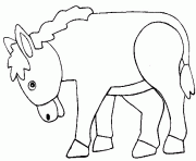 Coloriage elephant savane dessin