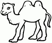 chameau a colorier dessin à colorier