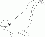 baleine blanche beluga dessin à colorier