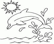 plogeon dauphin dessin à colorier