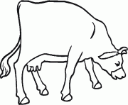 une vahe laitiere dessin à colorier