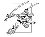 tortue ninja 23 dessin à colorier