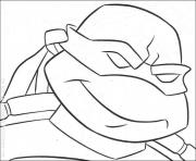 Coloriage tortue ninja aime la pizza dessin