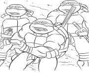 Coloriage tortue ninja 145 dessin