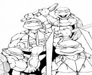 Coloriage tortue ninja 43 dessin