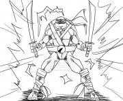 Coloriage Tortues Ninja 003 dessin