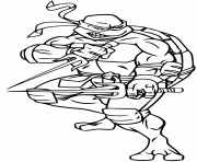 Coloriage tortue ninja 126 dessin