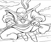 Coloriage tortue ninja 16 dessin