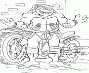 Coloriage tortue ninja 80 dessin